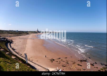 Plage de long Sands, Tynemouth, Tyne et Wear Banque D'Images