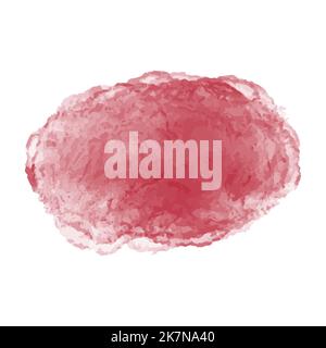 Taches d'aquarelle rouge avec lavage. Texture aquarelle pour la Saint-Valentin, le mariage, enregistrer la carte de date. Vecteur Illustration de Vecteur