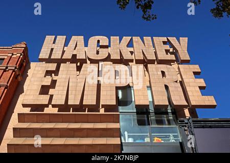 The Hackney Empire Theatre, 291 Mare St, Hackney, Londres, Angleterre, ROYAUME-UNI, E8 1EJ Banque D'Images