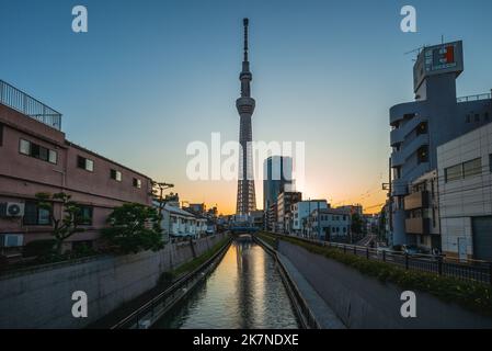 13 juin 2019 : Tokyo Skytree, une tour de radiodiffusion et d'observation à Sumida, Tokyo, japon. Elle est devenue la plus haute structure du Japon en 2010, et maintenant Banque D'Images