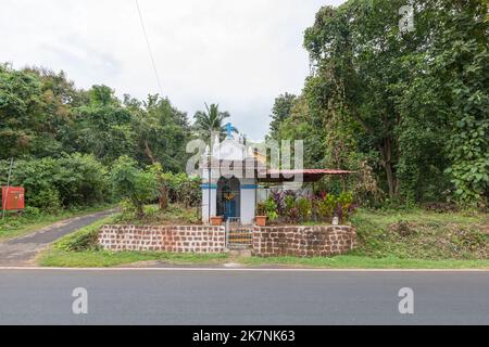 Camorlim Village Chapelle - Dola Waddo (Ambora) Goa - Inde Banque D'Images