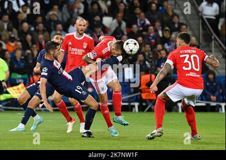 Julien Mattia / le Pictorium - PSG - Benfica Lisbonne - 11/10/2022 - France / Ile-de-France (région) / Paris - pendant le quatrième jour du Cham Banque D'Images