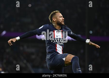 Julien Mattia / le Pictorium - PSG - Marseille - 16/10/2022 - France / Ile-de-France (région) / Paris - joie de Neymar Jr après son but pendant t Banque D'Images