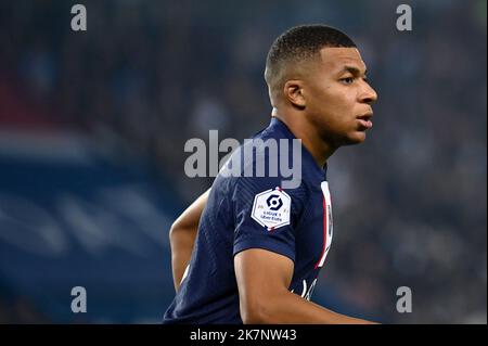 Julien Mattia / le Pictorium - PSG - Marseille - 16/10/2022 - France / Ile-de-France (région) / Paris - Kylian MBappe pendant le match du 11 Banque D'Images