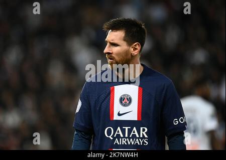Julien Mattia / le Pictorium - PSG - Marseille - 16/10/2022 - France / Ile-de-France (région) / Paris - Lionel Messi pendant le match du 11t Banque D'Images