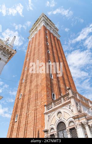 Tour Campanile de Saint-Marc à Venise, Italie Banque D'Images