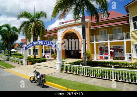 maisons en bois colorées de samana en république dominicaine Banque D'Images