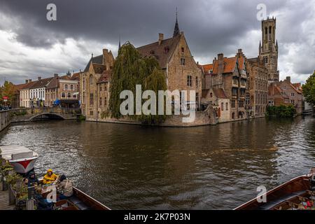 Rosary Quai, Bruges, Belgique Banque D'Images