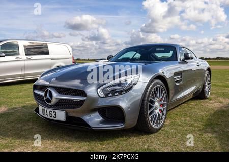 2015 Mercedes-AMG GT S « OIA 63 » en exposition à l'assemblage Poster Cars & Supercars au Bicester Heritage Centre Banque D'Images