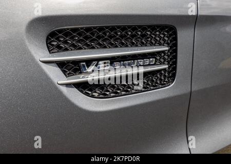 2015 Mercedes-AMG GT S « OIA 63 » en exposition à l'assemblage Poster Cars & Supercars au Bicester Heritage Centre Banque D'Images