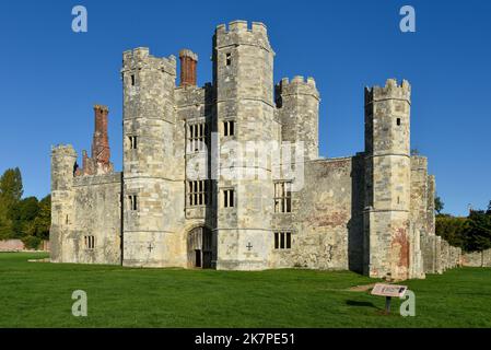 Vue de face de l'abbaye de Titchfield, site classé au patrimoine anglais du Hampshire, en Angleterre. Banque D'Images