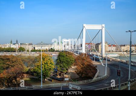 Pont Elisabeth - Budapest, Hongrie Banque D'Images