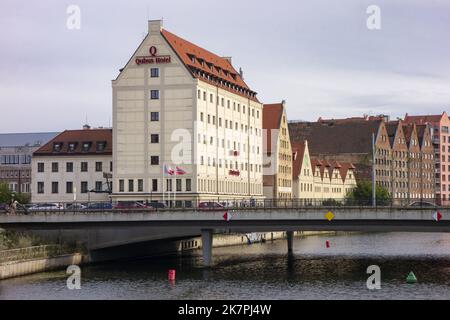 GDANSK, POLOGNE - 30 JUILLET 2022 : Hôtel Qubus à Gdansk offrant un hébergement en Pologne Banque D'Images