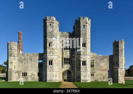 Vue de face de l'abbaye de Titchfield, site classé au patrimoine anglais du Hampshire, en Angleterre. Banque D'Images