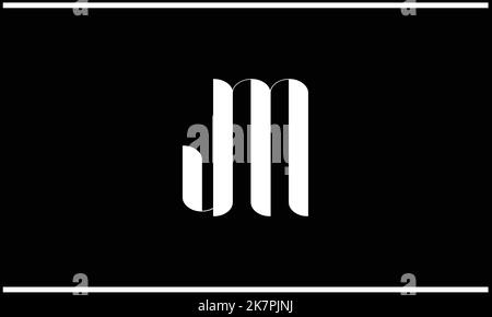 JM, MJ, lettres abstraites logo Monogram Illustration de Vecteur