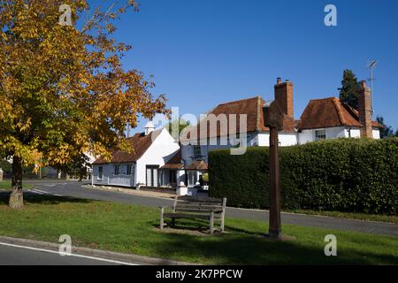 Village Green Matching Tye Harlow Essex Banque D'Images