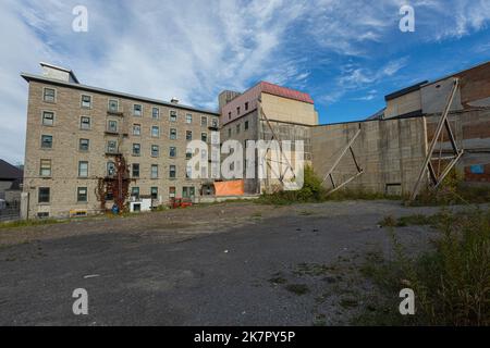 L'ilot abandonné de Charlevoix dans le district du Vieux-Québec sur 30 septembre 2022. Banque D'Images