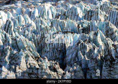 Glacier Lamplugh - Parc national et réserve de Glacier Bay, près de Juneau, Alaska, États-Unis Banque D'Images