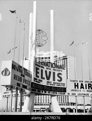 Hotel International Billboard film: Elvis: C'Est comme ça (Musik-Dokumentation) USA 1970, Directeur: Denis Sanders 11 novembre 1970 **AVERTISSEMENT** cette photographie est destinée à un usage éditorial exclusif et est le copyright de MGM et/ou le photographe attribué par la Société de film ou de production et ne peut être reproduite que par des publications en conjonction avec la promotion du film ci-dessus. Un crédit obligatoire pour MGM est requis. Le photographe doit également être crédité lorsqu'il est connu. Aucune utilisation commerciale ne peut être accordée sans l'autorisation écrite de la Société du film. Banque D'Images