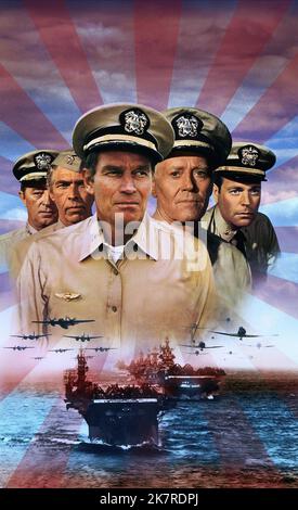 Robert Mitchum, James Coburn, Charlton Heston, Henry Fonda & Robert Wagner film: Midway; Battle of Midway (USA 1976) personnages: Amiral William F. Halsey, capitaine Vinton Maddox, capitaine Matt Garth, amiral Chester W. Nimitz, lieutenant-commandant Ernest L. Blake Directeur: Jack Smay 18 juin 1976 **AVERTISSEMENT** cette photographie est destinée à un usage éditorial exclusif et est protégée par les droits d'auteur des IMAGES UNIVERSELLES et/ou du photographe attribué par la Société de film ou de production et ne peut être reproduite que par des publications dans le cadre de la promotion du film ci-dessus. Un crédit obligatoire pour UNE IMAGE UNIVERSELLE Banque D'Images