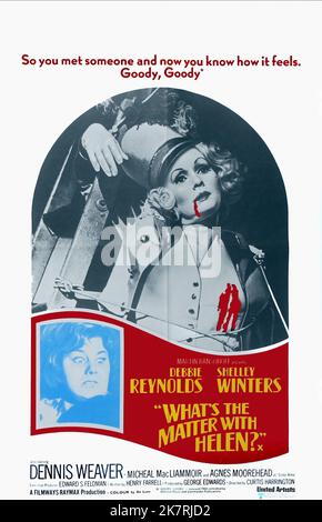 Shelley Winters & Debbie Reynolds film Poster: Quelle Est l'affaire avec Helen? (USA 1971) Directeur: Curtis Harrington 30 juin 1971 **AVERTISSEMENT** cette photographie est à usage éditorial exclusif et est le droit d'auteur des ARTISTES UNIS et/ou du photographe assigné par la Société du film ou de la production et ne peut être reproduite que par des publications dans le cadre de la promotion du film ci-dessus. Un crédit obligatoire pour LES ARTISTES UNIS est requis. Le photographe doit également être crédité lorsqu'il est connu. Aucune utilisation commerciale ne peut être accordée sans l'autorisation écrite de la Société du film. Banque D'Images