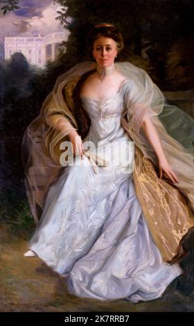 La première dame Helen Taft dans son portrait officiel de la Maison Blanche Banque D'Images