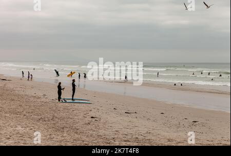 Muizenberg est une ville au bord de la plage dans le Cap occidental, en Afrique du Sud Banque D'Images