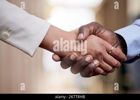 J'étais si heureux de vous rencontrer. deux hommes d'affaires se sont fait saluer. Banque D'Images