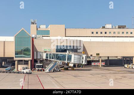 Piste vide de l'aéroport de la Palma à Majorque, Espagne Banque D'Images