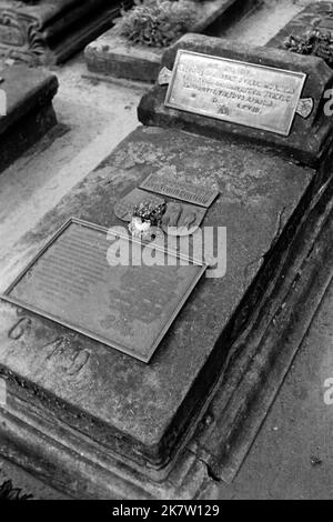 DAS Grab Albrecht Dürer auf dem Johannisfriedhof in Nürnberg, UM 1957. Tombe d'Albrecht Dürer sur le cimetière de Saint John, vers 1957. Banque D'Images