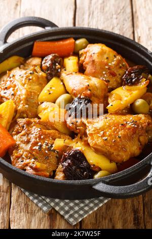 Gallo en chicha est un plat de poulet traditionnel populaire au Salvador, ainsi que dans d'autres pays d'Amérique centrale Banque D'Images