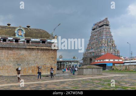 Chidambaram, Inde - octobre 2022 : le temple de Thillai Nataraja Banque D'Images