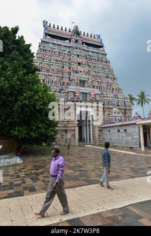 Chidambaram, Inde - octobre 2022 : le temple de Thillai Nataraja Banque D'Images