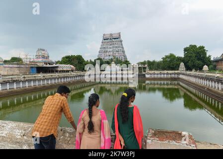 Chidambaram, Inde - octobre 2022 : le temple de Thillai Nataraja Banque D'Images