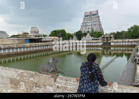 Chidambaram, Inde - octobre 2022 : le temple de Thillai Nataraja Banque D'Images