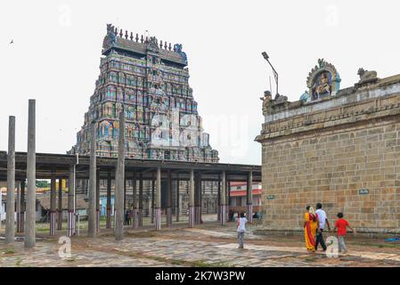 Chidambaram, Inde - octobre 2022 : le temple de Thillai Nataraja Banque D'Images