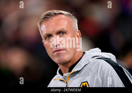 Photo du dossier datée du 18-10-2022, de Steve Davis, directeur de la garde de Wolverhampton Wanderers. L’absence de gestionnaire permanent chez les loups n’a pas affecté la performance de l’équipe sur le terrain, selon le patron intérimaire Steve Davis. Les loups ont abandonné une première moitié de plomb pour perdre 2-1 au Crystal Palace le mardi soir, leur jeu consécutif de 10th sans gagner de chez eux dans la Premier League. Date de publication : mercredi 19 octobre 2022. Banque D'Images