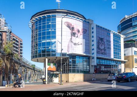 Battersea Dogs and Cats Home, Battersea Park Road, Nine Elms, London Borough of Wandsworth, Greater London, Angleterre, Royaume-Uni Banque D'Images