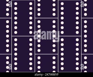 Motif sans couture composé de points vectoriels précisément alignés, géométrie idéale, texture tendance Illustration de Vecteur