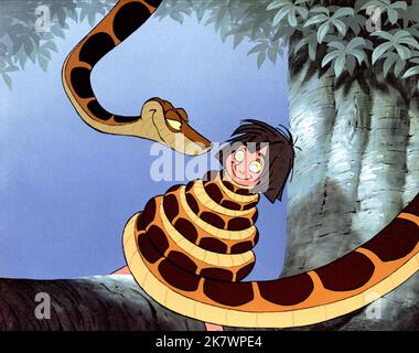 The Jungle Book 1967 Mowgli & Kaa Banque D'Images