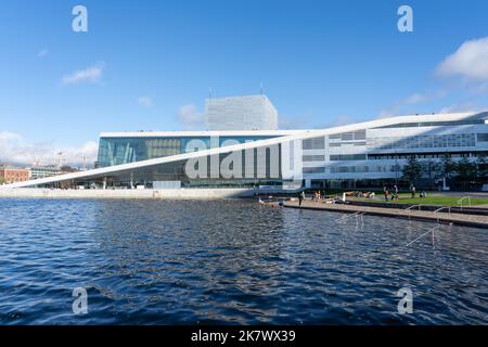 Oslo, Norvège - 15 octobre 2022 : Opéra d'Oslo, Norvège. Banque D'Images