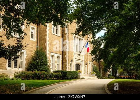 Résidence des ambassadeurs français, 2221 Kalorama Road NW, Washington DC Banque D'Images