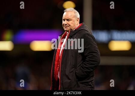 Photo du dossier datée du 11-03-2022 du patron du pays de Galles, Wayne Pivac, qui croit que la finition foudroyante de la Nouvelle-Zélande au championnat de rugby en fait un « animal dangereux » avant leur tournée dans l'hémisphère nord. Date de publication : mercredi 19 octobre 2022. Banque D'Images