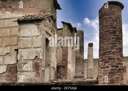 Le Temple d'Isis dans l'ancienne ville de Pompéi Banque D'Images