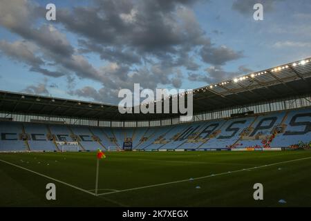 Coventry, Royaume-Uni. 19th octobre 2022. Vue générale de l'intérieur de la Coventry Building Society Arena, stade de Coventry City en amont du match de championnat Sky Bet Coventry City vs Sheffield United à Coventry Building Society Arena, Coventry, Royaume-Uni, 19th octobre 2022 (photo de Gareth Evans/News Images) à Coventry, Royaume-Uni, le 10/19/2022. (Photo de Gareth Evans/News Images/Sipa USA) Credit: SIPA USA/Alay Live News Banque D'Images