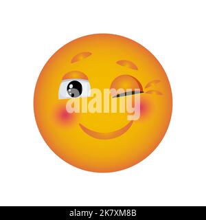 Le sourire pleure les grosses larmes. Réactions d'emoji aux messages pour les réseaux sociaux. Vecteur smiley Illustration de Vecteur
