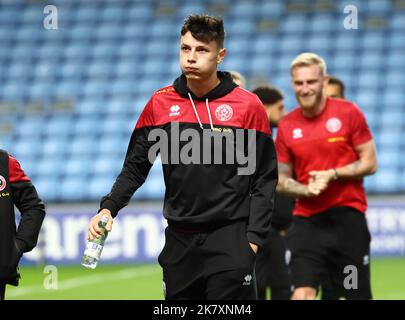 Coventry, Royaume-Uni. 19th octobre 2022. Anel Ahmedhodzic de Sheffield Utd pendant le match de championnat Sky Bet à la Coventry Building Society Arena, Coventry. Crédit photo à lire : Darren Staples/Sportimage crédit : Sportimage/Alay Live News Banque D'Images
