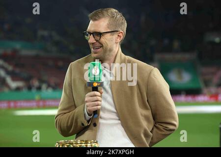 Augsbourg, Allemagne. 19th octobre 2022. Firo : 19 octobre 2022, football, football, coupe DFB, Saison 2022/2023, 2nd ronde de la coupe FC Augsburg - FC Bayern Munich par Mertesacker, demi-figure, interview, crédit: dpa/Alay Live News Banque D'Images