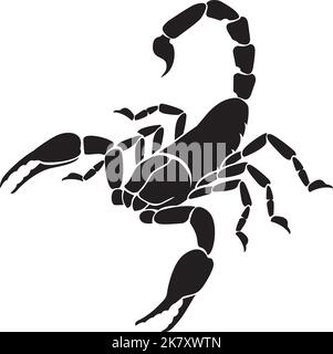 Illustration du vecteur noir animal Scorpion Illustration de Vecteur