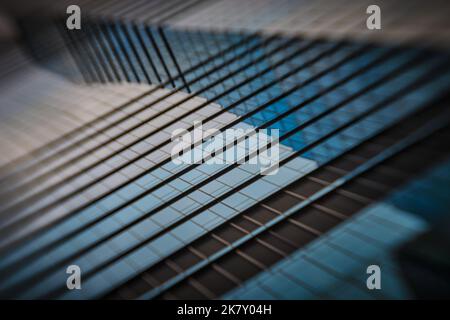 Gros plan d'un élément architectural créant une image abstraite qui peut être utilisée comme arrière-plan Banque D'Images